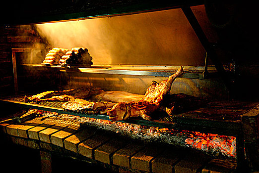 烹调,肉,餐馆,布宜诺斯艾利斯