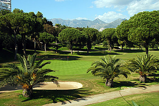 高尔夫球场,马贝拉,西班牙