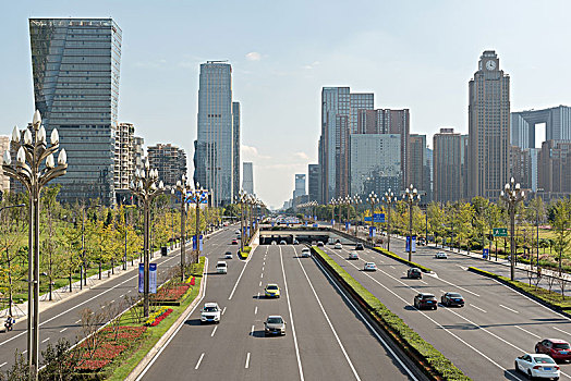 成都天府新区街景