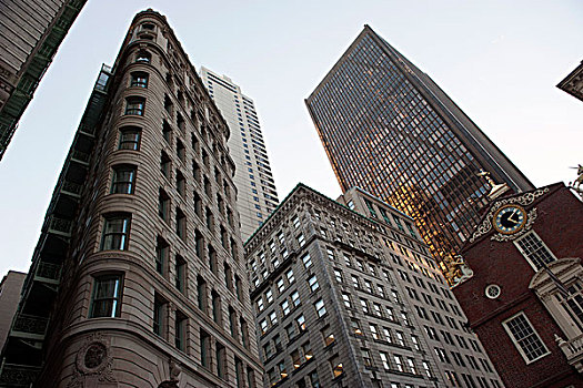 古建筑,现代,摩天大楼,波士顿,美国