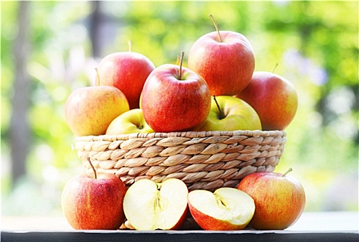 有机,苹果,花园,均衡饮食