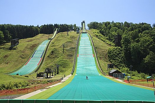 跳台滑雪,斜坡,北海道
