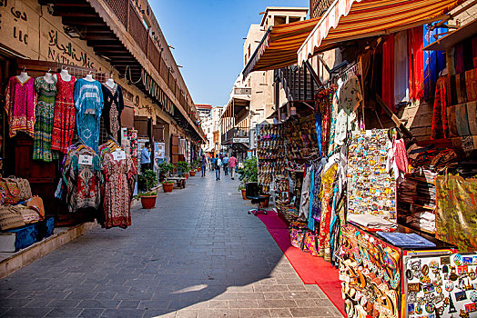 迪拜迪拜湾旅游船码头小商品市场
