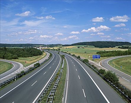 空路,公路,高速公路,地点,德国