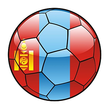 蒙古,旗帜,足球