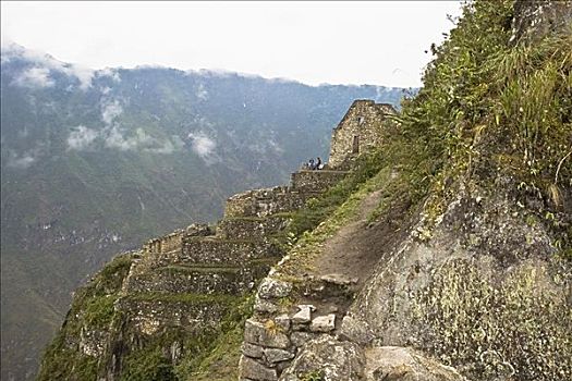 俯拍,古遗址,山,马丘比丘,库斯科地区,秘鲁