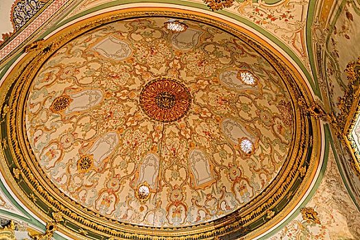 天花板,装饰,伊斯坦布尔,土耳其