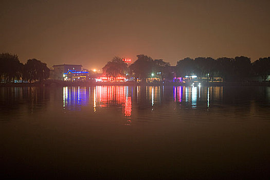 北京什刹海夜景