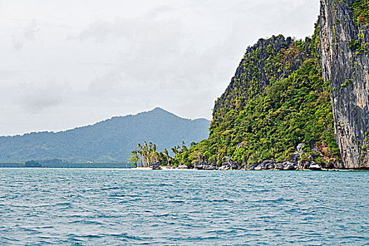 模糊,菲律宾,风景,船,太平洋,海洋,岛屿,背景