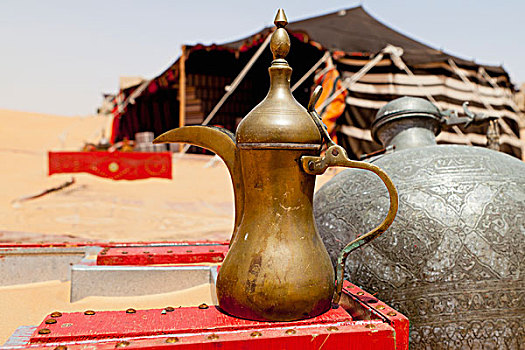 传统,阿拉伯,茶壶,绿洲,阿布扎比,阿联酋