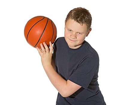 青少年,玩,篮球