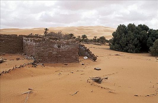 沙漠,干旱,越野,遗址,撒哈拉沙漠,利比亚,非洲