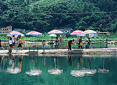 钓鱼,水塘,新界,香港