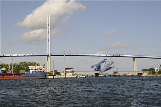 桥,长度,十月,2007年,施特拉尔松,波罗的海,梅克伦堡前波莫瑞州,德国,欧洲