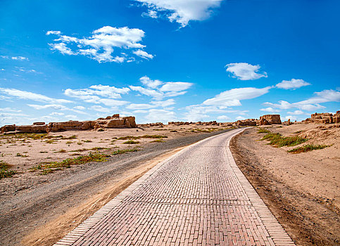新疆吐鲁番市高昌故城遗址旅游公路