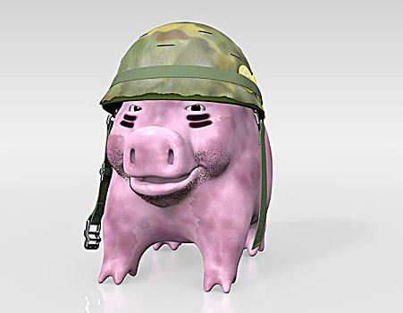 粉色,小猪,就绪,战争
