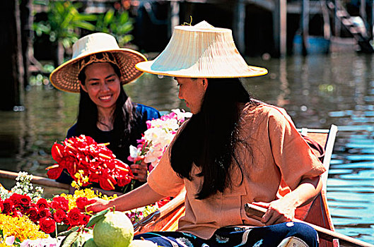 泰国,曼谷,水上市场