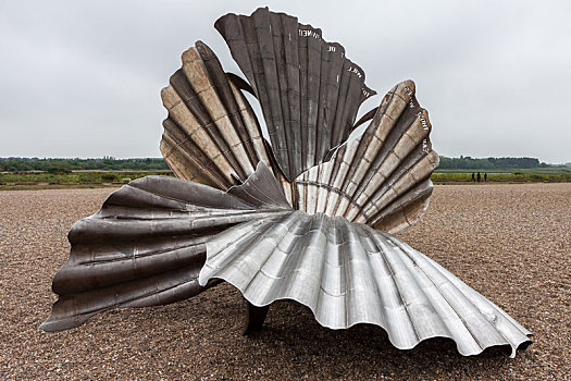 扇贝,2003年,雕塑,海滩,奥尔德堡