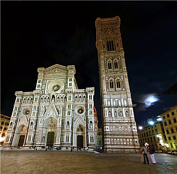 大教堂,佛罗伦萨,夜晚