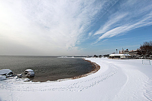 雪后北戴河