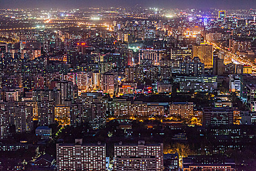 北京夜景俯瞰