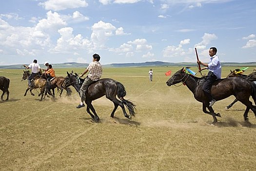 马,赛手,那达慕大会,内蒙古,中国