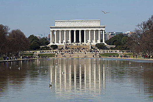 林肯纪念堂,华盛顿特区,美国,建筑师,熏肉