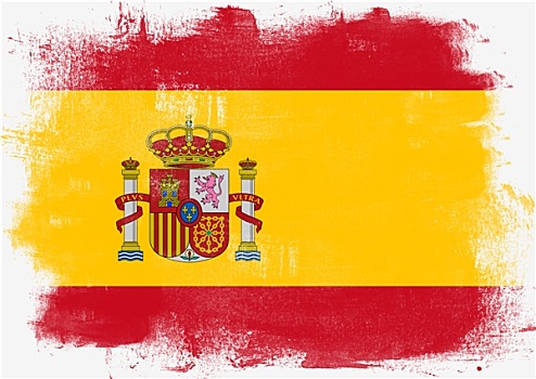 旗帜,西班牙,涂绘,画刷