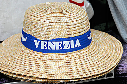 平底船船夫,帽子,纪念品,内城,威尼斯,威尼托,意大利,欧洲