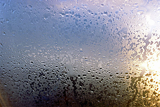 窗玻璃,雨