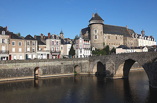 法国,卢瓦尔河地区,城堡,河
