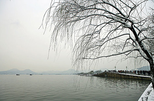 断桥雪景