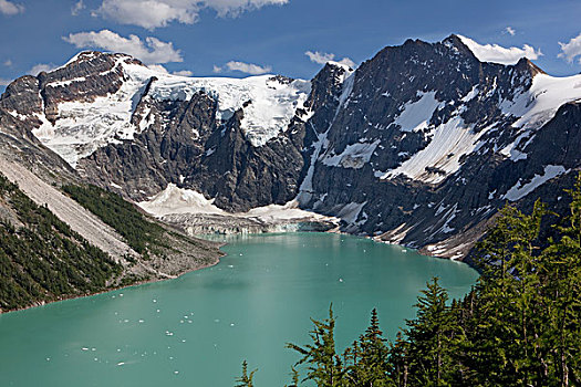 湖,普契尔山脉,不列颠哥伦比亚省,加拿大