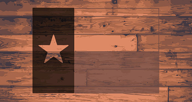 德克萨斯,旗帜,商标