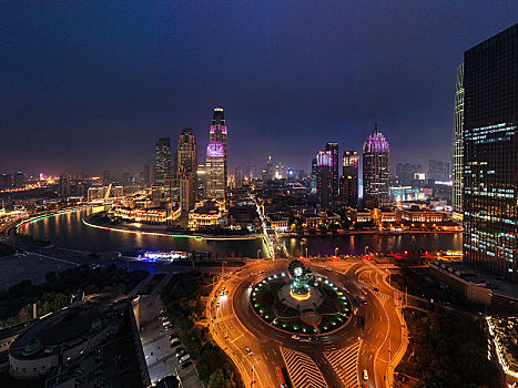 天津城市风夜景