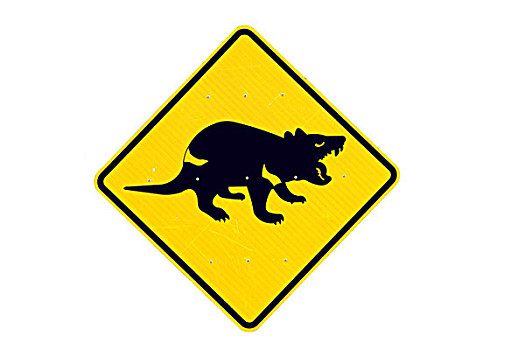袋獾,警告标识,澳大利亚