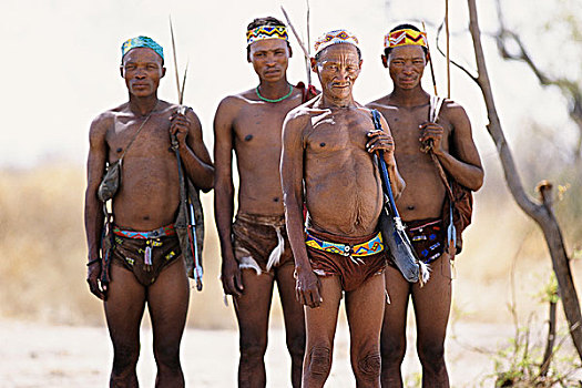头像,丛林原住民,猎人,弓,箭,户外,纳米比亚,非洲