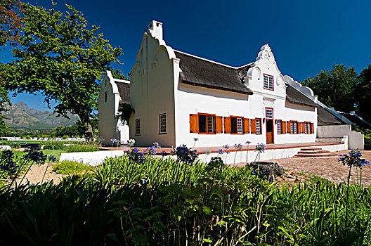 房子,葡萄酒厂,斯坦陵布什,西海角,南非,非洲