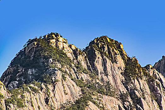 安徽省黄山市黄山风景区天都峰自然景观