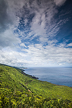 葡萄牙,亚速尔群岛,皮库岛,拜亚,海边风景