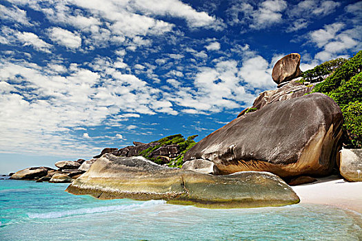 热带沙滩,斯米兰群岛,安达曼海,泰国