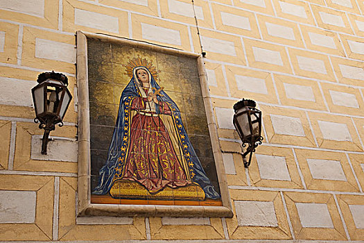图像,圣母玛利亚,建筑,村镇,塞维利亚,安达卢西亚,西班牙,欧洲