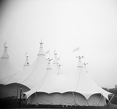 马戏团,帐篷,灰色,白天