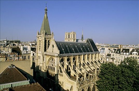 法国,巴黎,教堂,圣母大教堂,背景