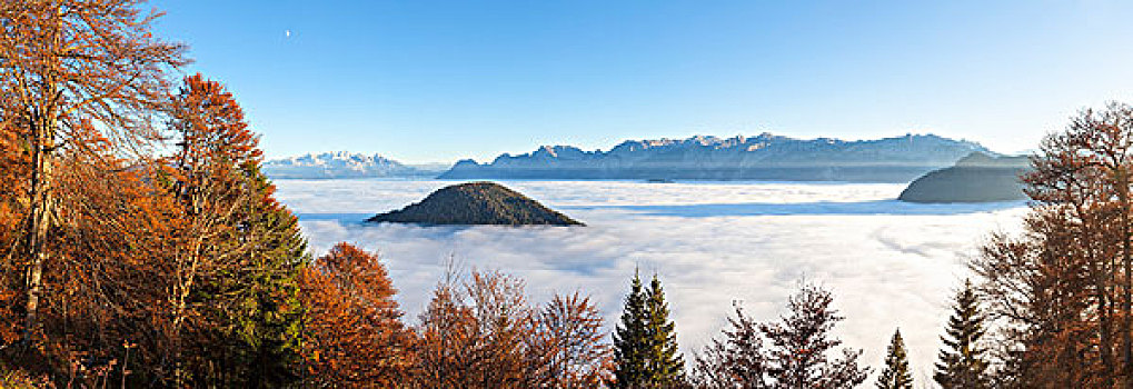 雾气,萨尔茨堡州,奥地利