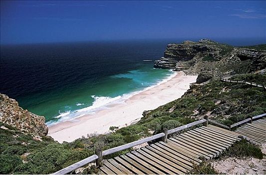 海洋,石头,半岛,海滩,好望角,南非