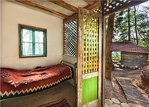 木屋住宿加次日早餐,蒙大拿,美国卧室,高山,小屋木屋,室内酒吧别墅内