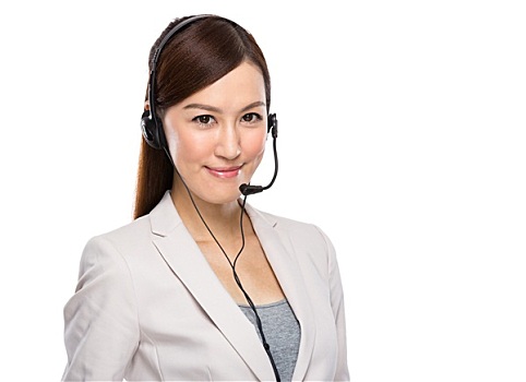 亚洲人,职业女性,头戴式耳机