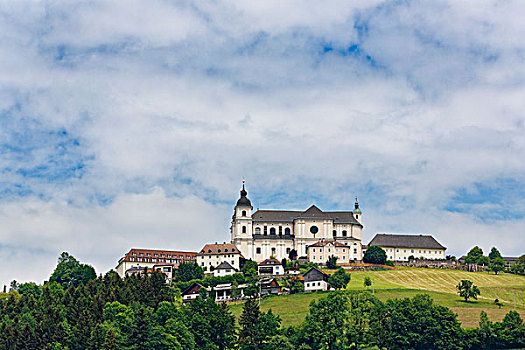 宗塔堡,大教堂,圣三一教堂,朝圣教堂,圣麦克,莫斯托格,下奥地利州,奥地利,欧洲