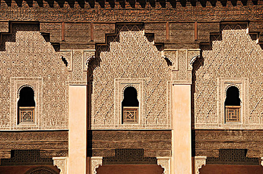墙壁,装饰,麦地那,马拉喀什,世界遗产,摩洛哥,北非,非洲